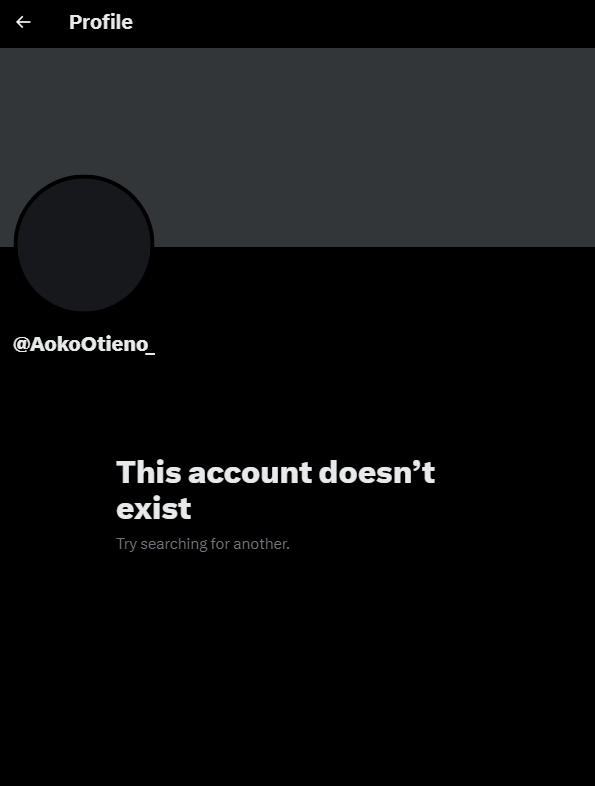 Twitter Account has been disabled